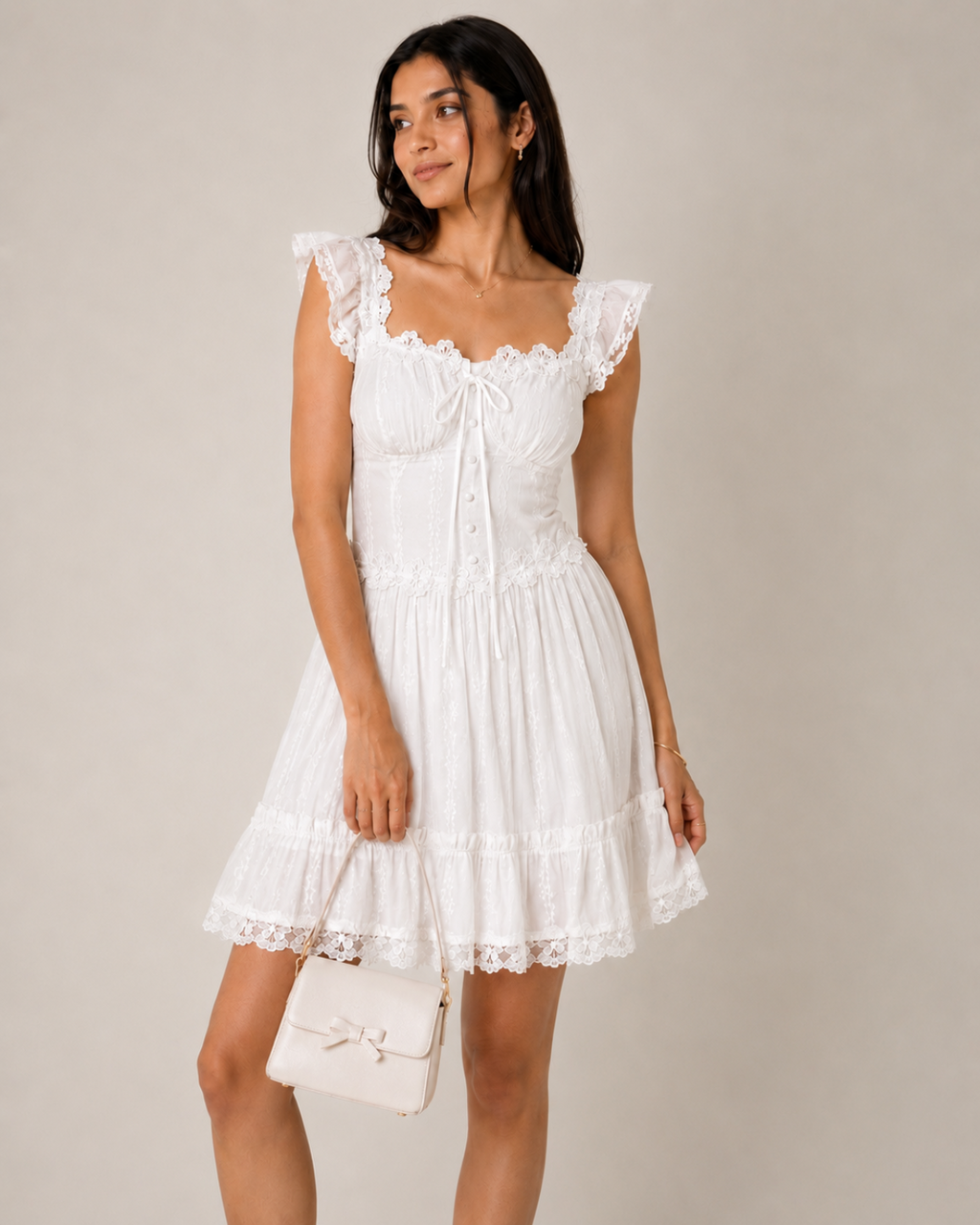 Premium Lace Mini Dress
