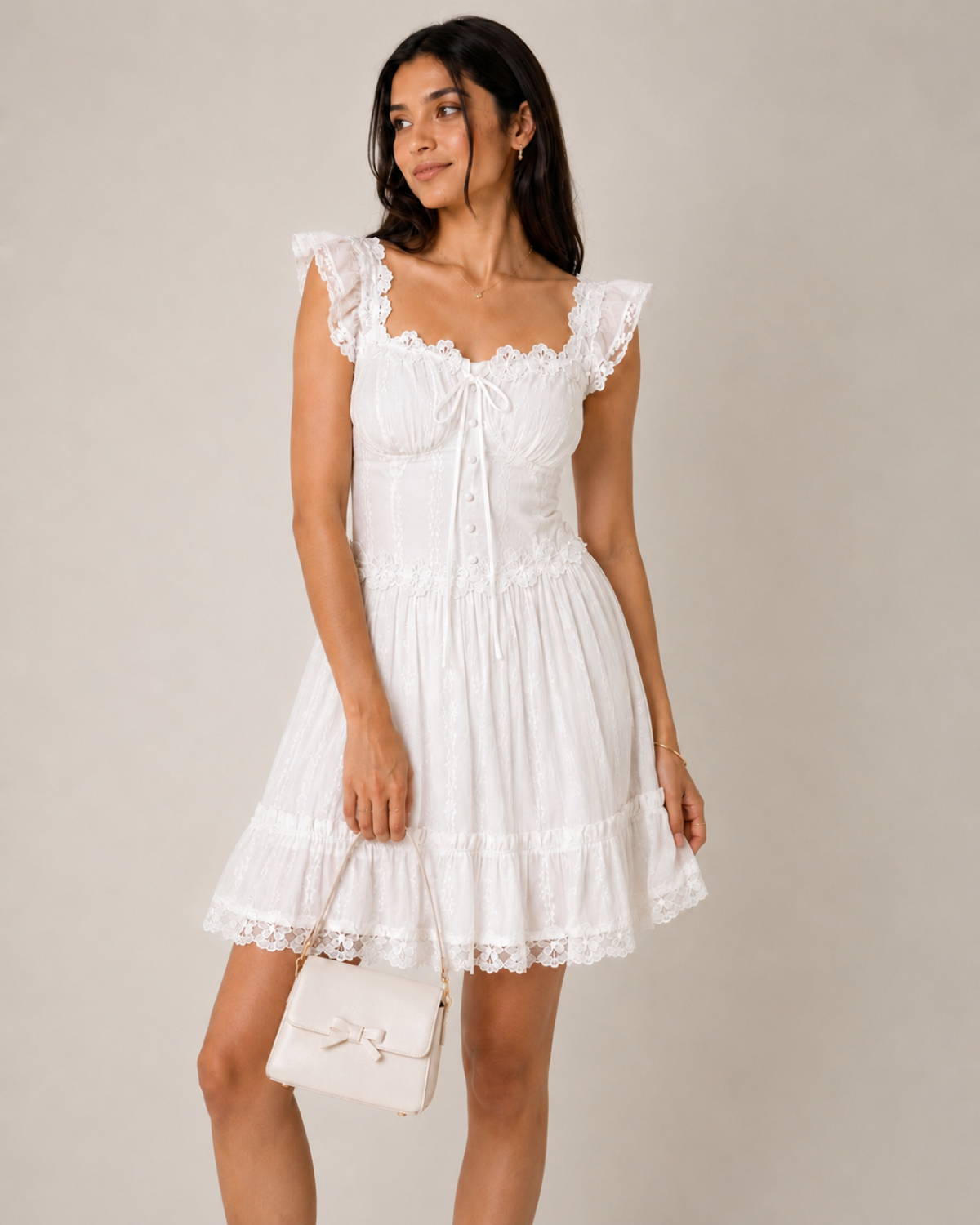 Premium Lace Mini Dress