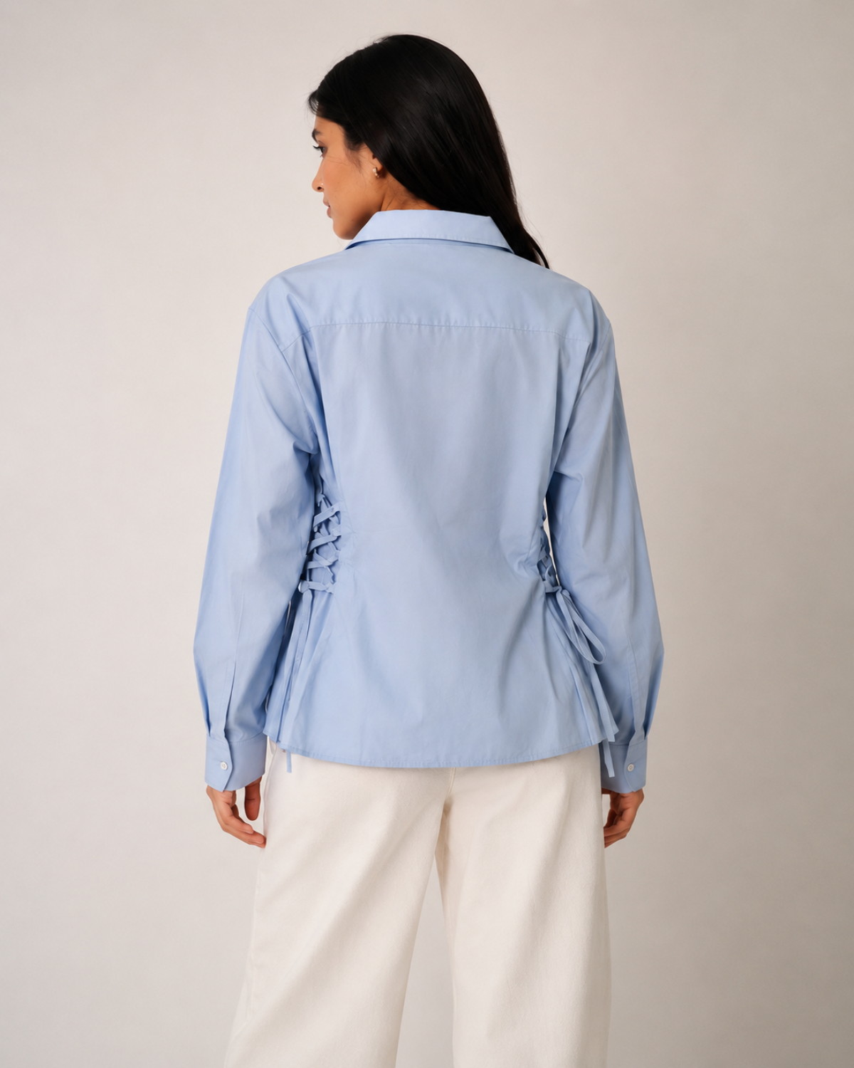 Side Lace Up Premium Shirt