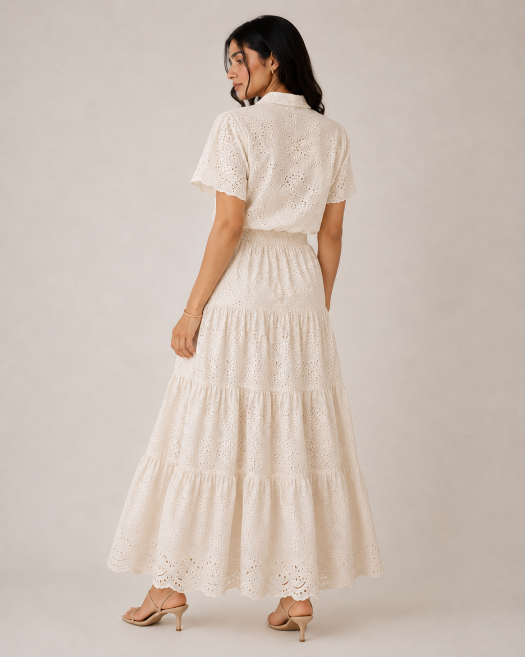 Broderie Off white co-ord set