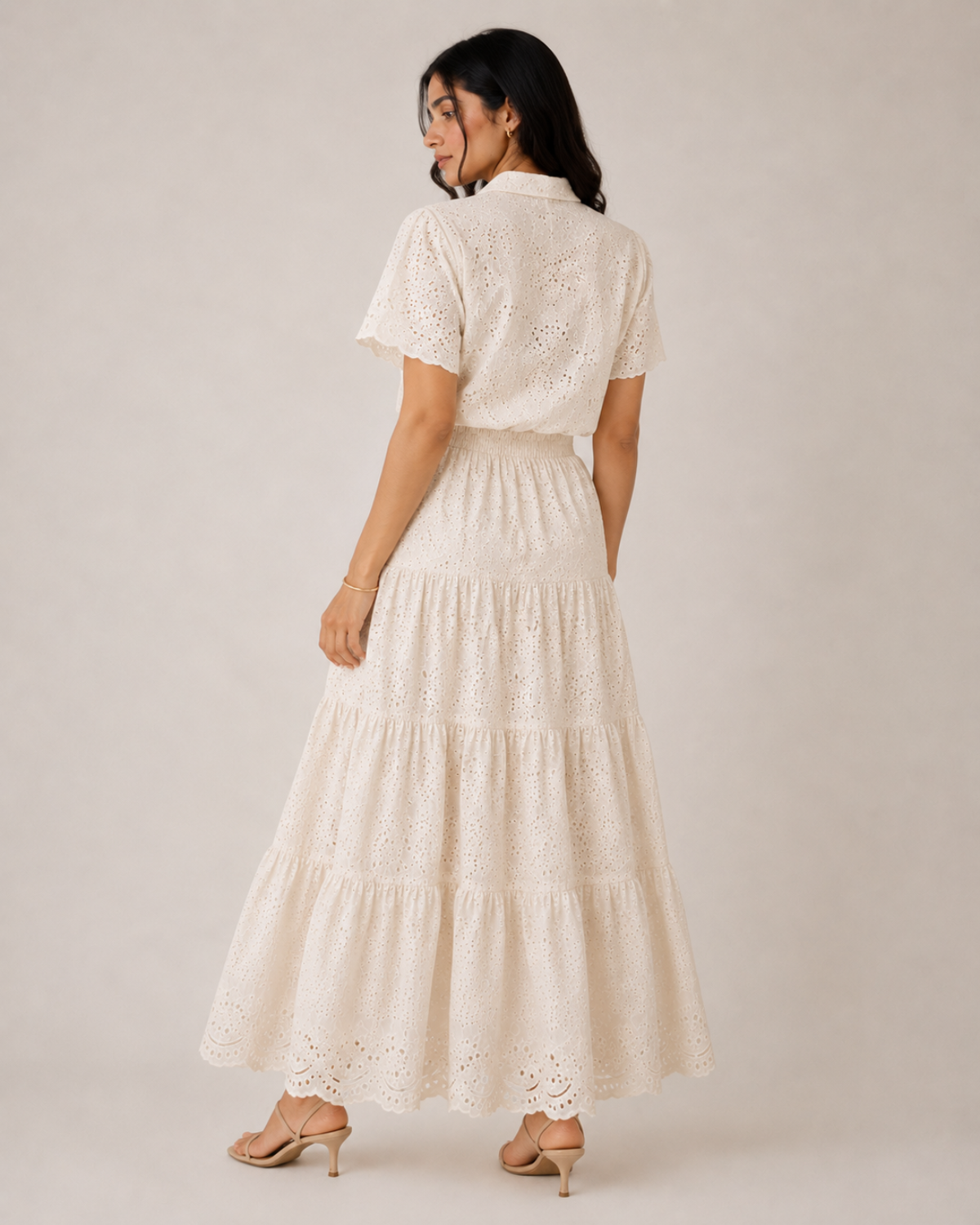 Broderie Off white co-ord set