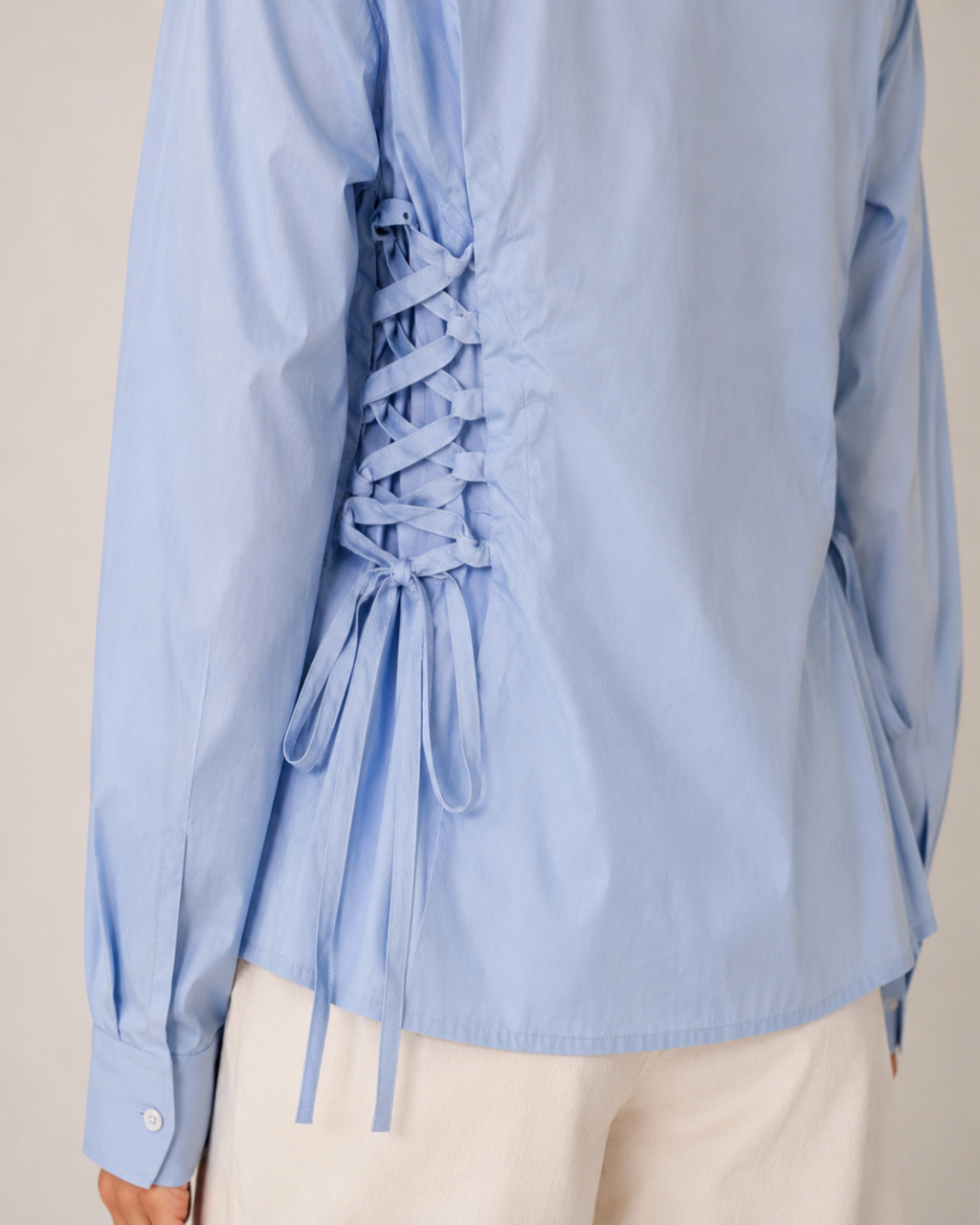 Side Lace Up Premium Shirt
