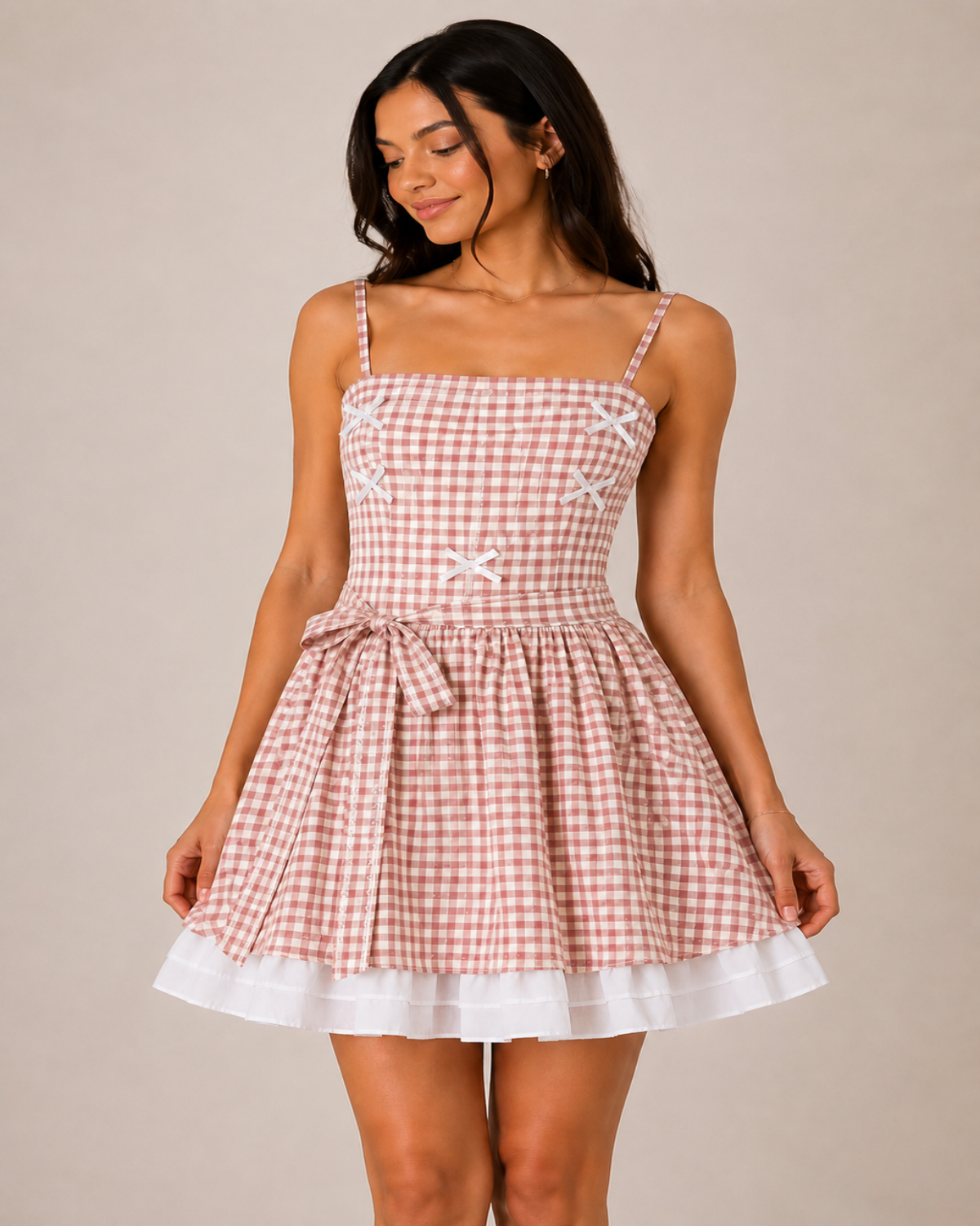 pink bow dress