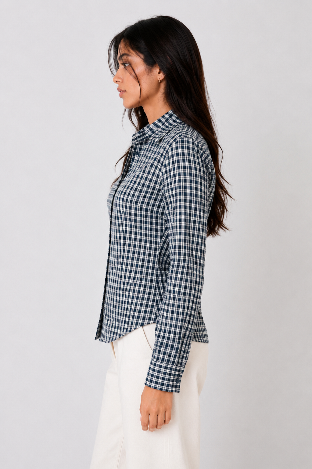 Gingham Tie-Up Shirt